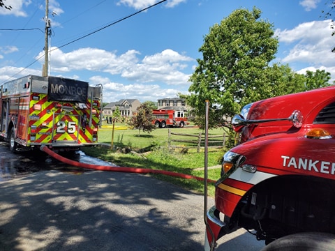 House Fire in Monroe Township – Upper Allen Fire Department